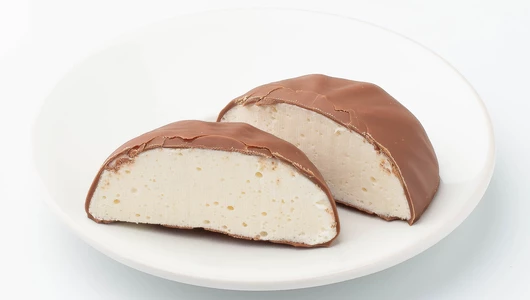 Десерт молочный "Зефир" с ванилью в бельгийском шоколаде