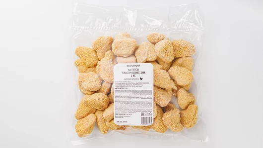 Наггетсы из цыпленка-бройлера "Классические", зам., 1 кг Наггетсы из цыпленка-бройлера "Классические", зам., 1 кг