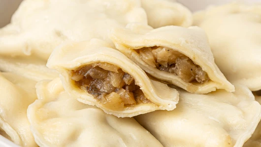 Вареники с вешенками