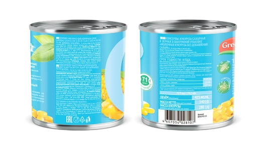Кукуруза Green Ray Молочная без сахара 340 г Кукуруза Green Ray Молочная без сахара 340 г