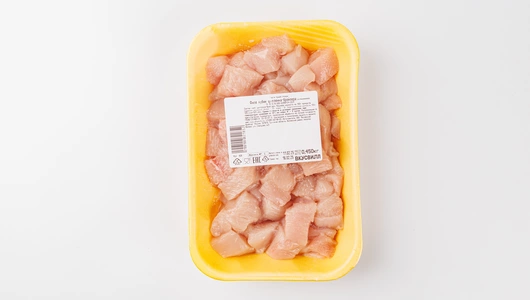 Филе цыпленка бройлера кубиком, 450 г Филе цыпленка бройлера кубиком, 450 г