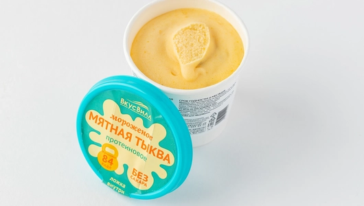 Мороженое протеин. "Мятная тыква" без сахара