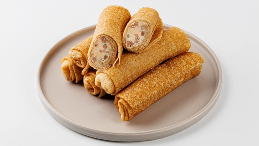 Блинчики с ветчиной и сыром, зам.