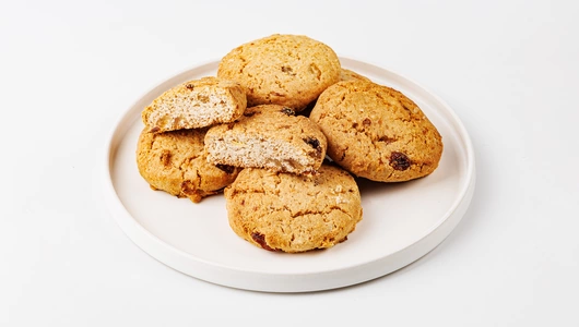 Печенье овсяное с изюмом, безглютеновое