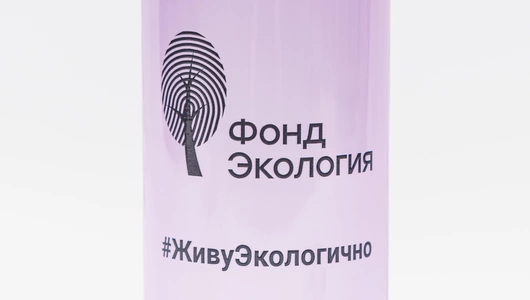 Бутылка для воды сиреневая из RPET