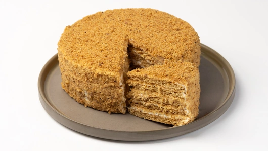 Торт бисквитно-кремовый "Медовый", 600г