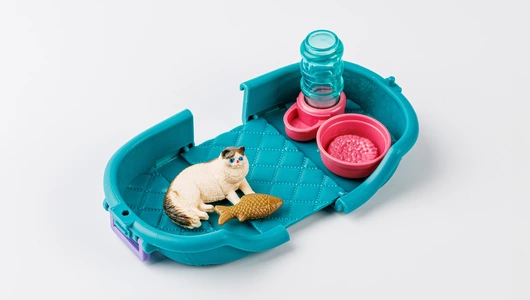 Игровой набор "Котик в чемодане"