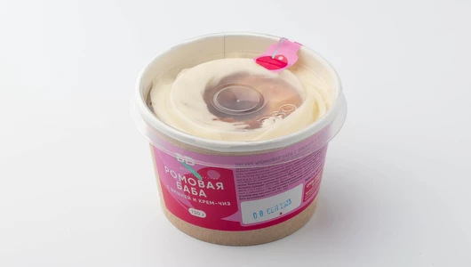 Десерт "Ромовая баба с вишней и крем-чиз" Десерт "Ромовая баба с вишней и крем-чиз"