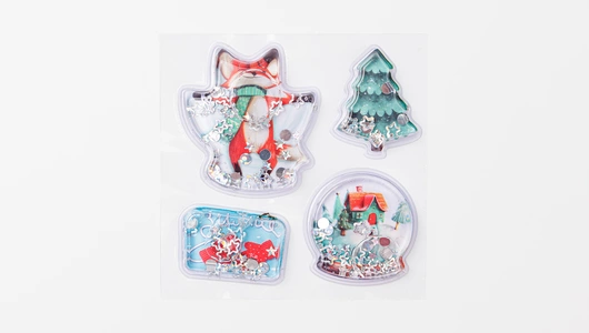 Наклейки-шейкер "Мерцающий лес"