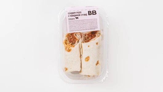 Сэндвич ролл с говядиной су-вид