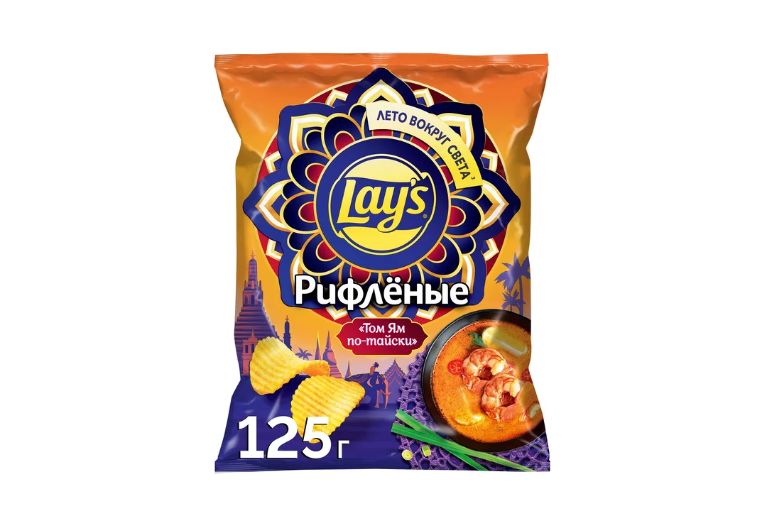 Lays рифленые том ям по тайски