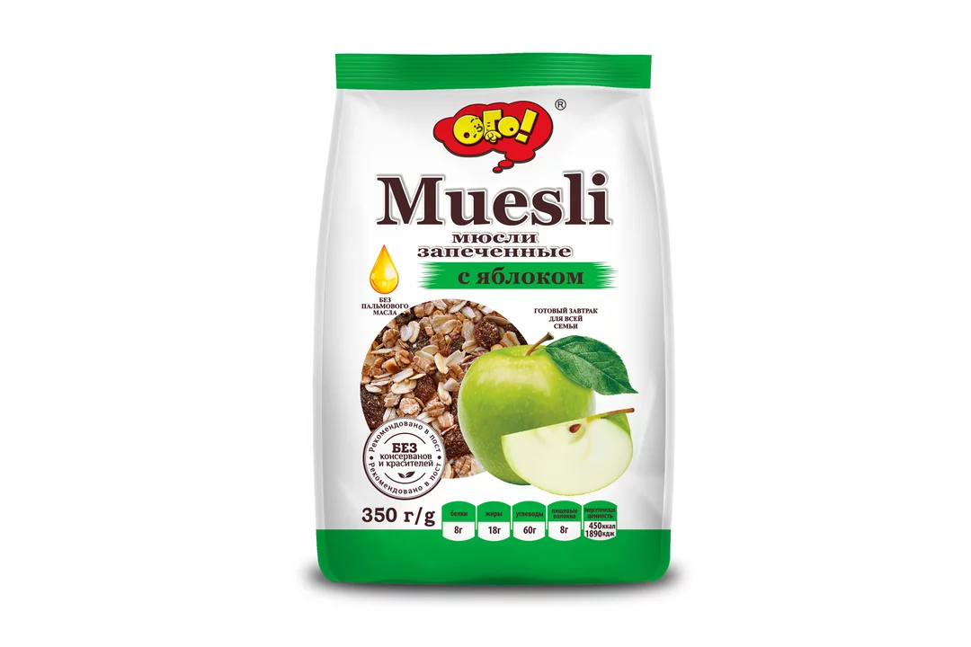 Мюсли с яблоком. Мюсли ОГО запеченные с яблоком 350 гр. ОГО Muesli с яблоком. Европрестиж ОГО мюсли. Мюсли ОГО С яблоком.