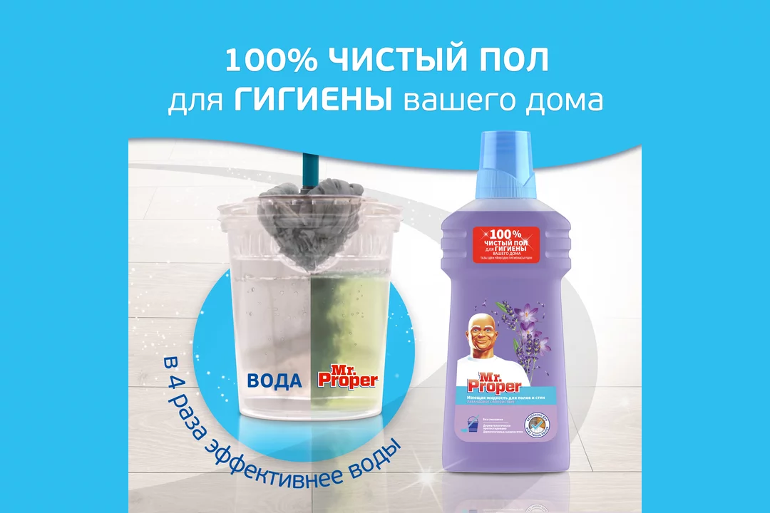 Универсальное средство для мытья пола SYNERGETIC, 1л