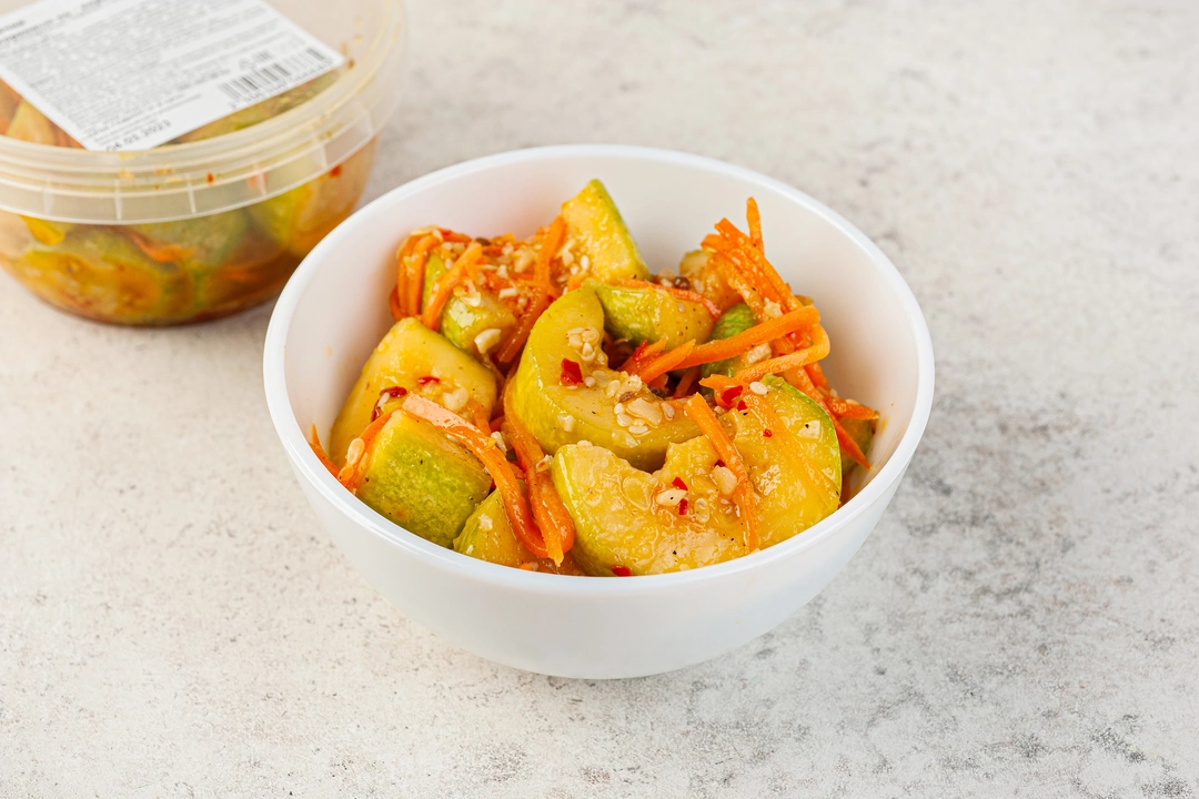 Как приготовить Салат из кабачков по-корейски с морковью быстрый просто рецепт пошаговый
