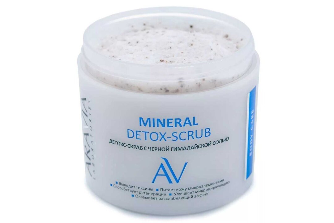 Aravia Laboratories детокс-скраб с чёрной. Детокс-скраб с чёрной гималайской солью Mineral Detox-Scrub, 300 мл. Скраб с гималайской солью Аравия. Детокс-скраб с чёрной гималайской солью Mineral Detox-Scrub.