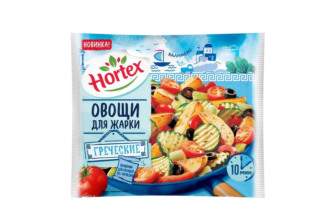 Смесь овощная Hortex Овощи для жарки греческие замороженная 400 г с бесплатной доставкой на дом из «ВкусВилл» | Москва и вся Россия