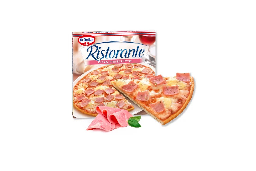 Замороженная пицца Dr.Oetker. Пицца Ристоранте. Замороженная ветчина.