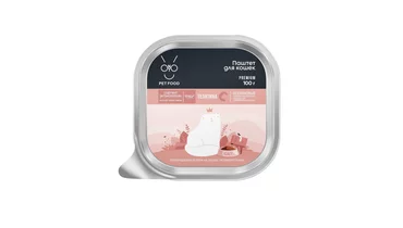 Изображение товара ONTO 100гр Паштет для кошек с энтомопротеином Телятина Влажный корм для взрослых кошек