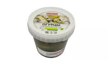 Изображение товара Огурцы Белоручка маринованные 800&nbsp;г