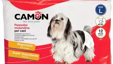 Изображение товара Подгузники для собак и кошек размер L 45-55 см CAMON 12 шт