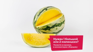 Арбуз желтый бессемянный