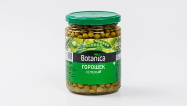 Горошек зеленый из мозговых сортов консерв. (Botanica), 450 г