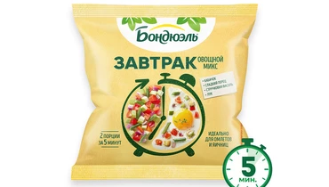 Овощной микс с кабачком Bonduelle Завтрак замороженный 200 г