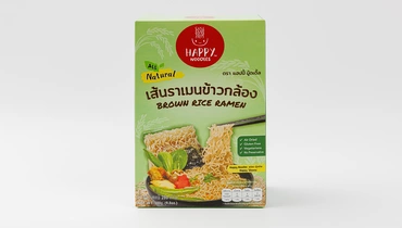 Лапша Рамен из коричневого риса Happy Noodle, 280 г