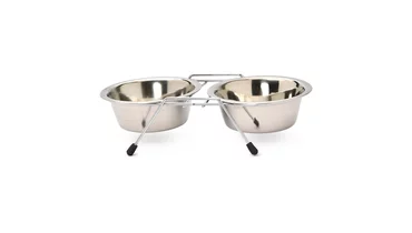 Изображение товара Подставка с двумя мет. мисками 0,25л металл ANKUR