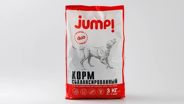 Корм сухой для взрослых собак всех пород с ягненком и птицей JumpPet, 3 кг