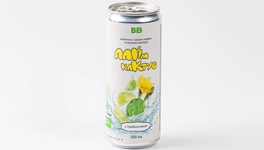 Напиток с соком лайма и вкусом кактуса с пребиотиком
