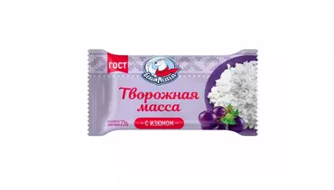 Масса творожная Белый медведь с изюмом 170 г