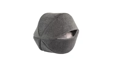 Изображение товара Домик для кошек и собак "Не Один Дома" Устрица 40х40х40 см, серый, мягкий