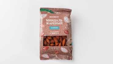 Миндаль жареный соленый, 100 г