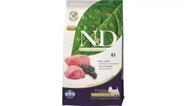 Изображение товара Farmina N&D Adult Grain Free Mini беззерновой для собак мелких пород ягненок и черника  2,5кг