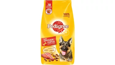 Изображение товара PEDIGREE 13кг Корм для собак крупных пород Говядина