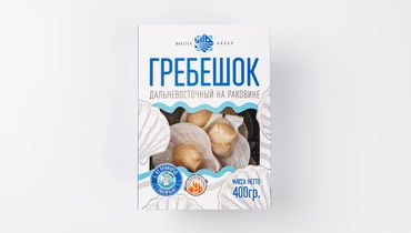 Гребешок морской на раковине с/м, 400 г