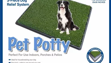 Изображение товара Туалет для щенков и собак с искусственной травой 78x51 см