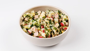 Окрошка с куриной колбасой, 400 г