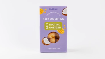 Кокосанка с кусочками манго, 105 г (без глютена)