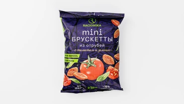 Мини брускетты со вкусом томата и зелени Racionika