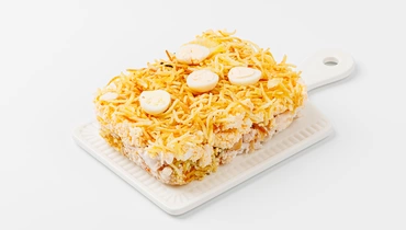 Изображение товара Салат Гнездо глухаря с копченой курицей 500 г