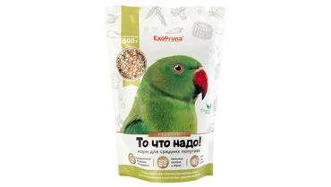 Изображение товара Корм для средних попугаев EXOPRIMA 500 г натуральный сбалансированный