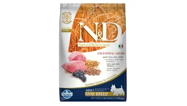 Изображение товара Farmina N&D Adult Low Grain Lamb&Blueberry корм для собак мелких пород 2,5кг