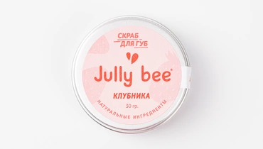 Скраб для губ «Клубника», Jully Bee