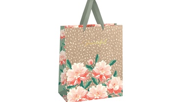 Изображение товара Пакет подарочный Meshu Flowers 33х42х12 см крафт
