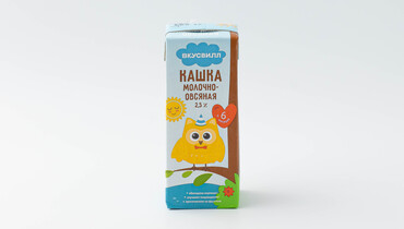 Изображение товара Детская молочно-овсяная кашка ВкусВилл 205 г с пребиотиком фруктозой