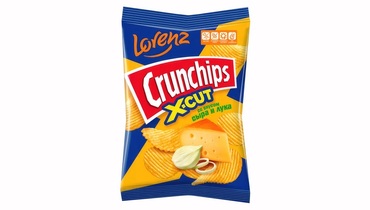 Изображение товара Чипсы картофельные Lorenz Crunchips X-Cut со вкусом сыра и лука 70 г