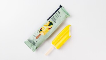 Изображение товара Эскимо пломбир с ванилью в банановой желейной оболочке 80 г