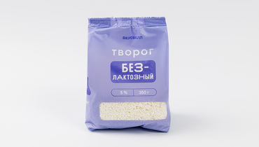 Изображение товара Творог безлактозный 5%, 350 г